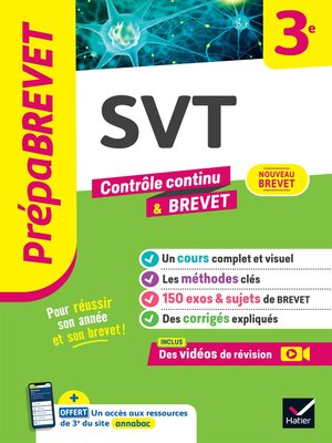 cover image of Prépabrevet--SVT 3e--Brevet 2026